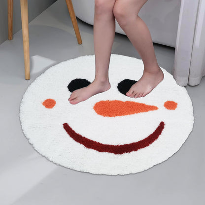 Feblilac Snowman Shower Curtain