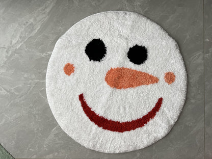 Feblilac Snowman Shower Curtain