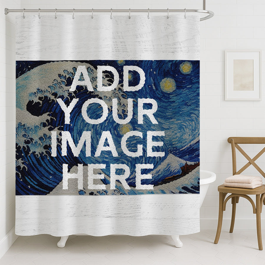 Feblilac Colorful Abstract Custom Shower Curtain