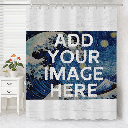 Feblilac Colorful Abstract Custom Shower Curtain