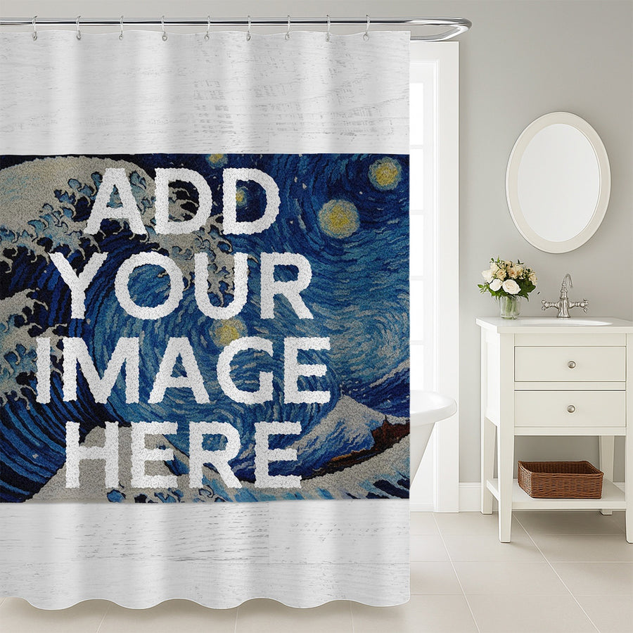 Feblilac Colorful Abstract Custom Shower Curtain