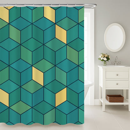 Feblilac Minimal Stripes Shower Curtain