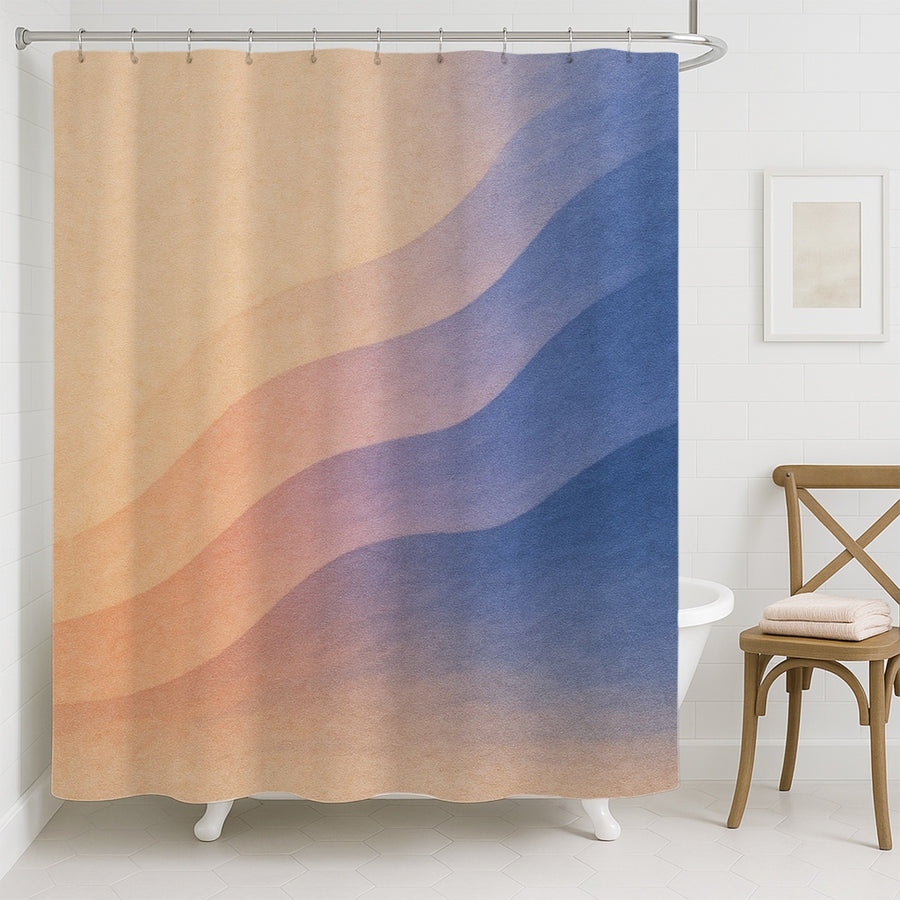 Feblilac Twilight Glow Shower Curtain