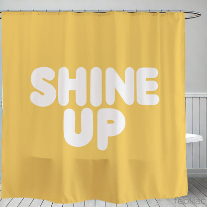 Feblilac Shine UP Shower Curtain with Hooks