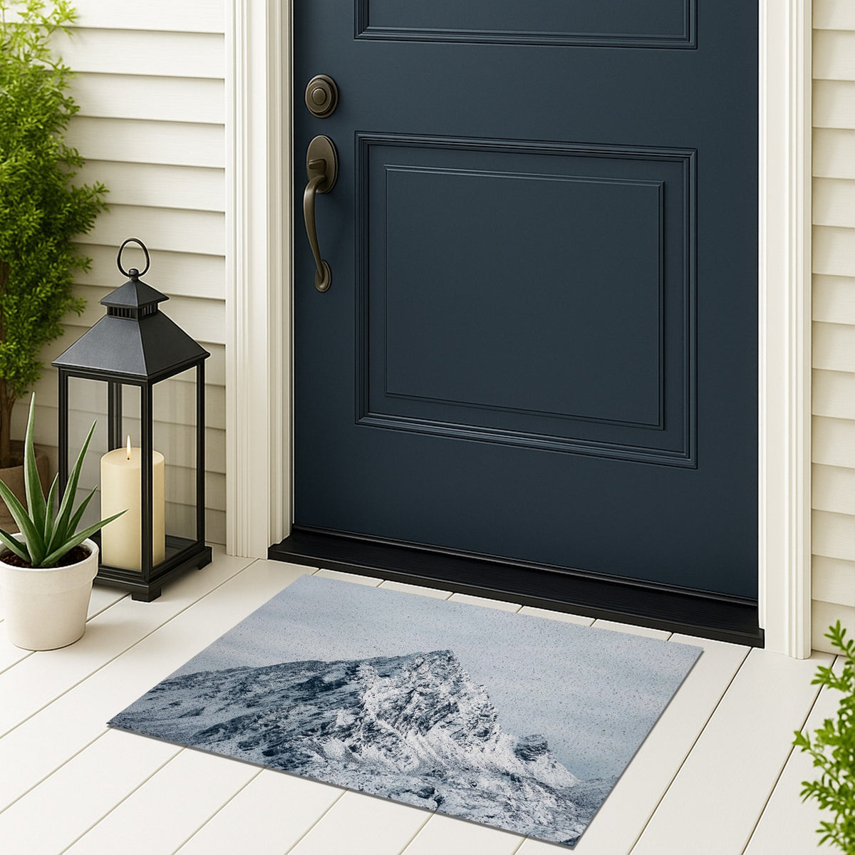 Feblilac Snow Mountain PVC Coil Door Mat