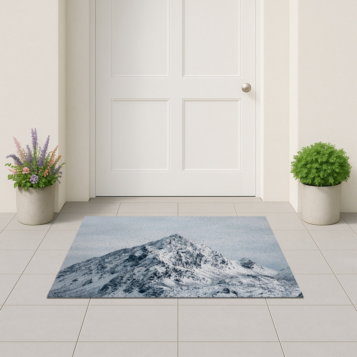 Feblilac Snow Mountain PVC Coil Door Mat