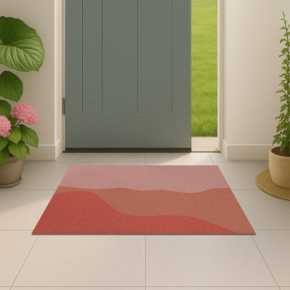 Feblilac Red Tone Mountains PVC Coil Door Mat
