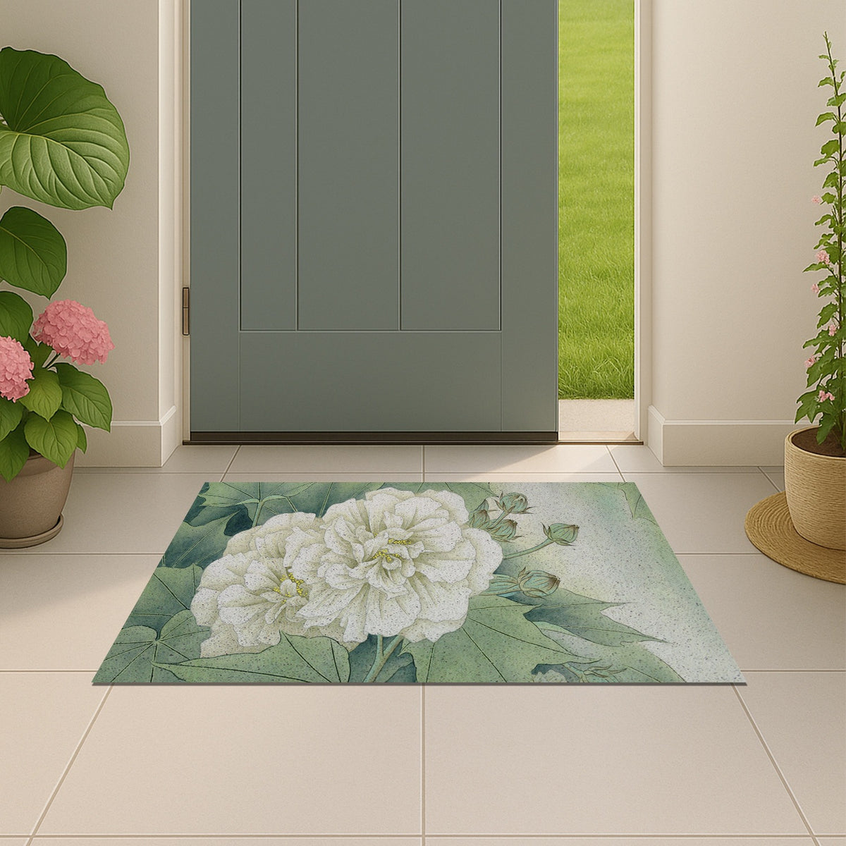Feblilac Ink Dawn Landscape PVC Coil Door Mat