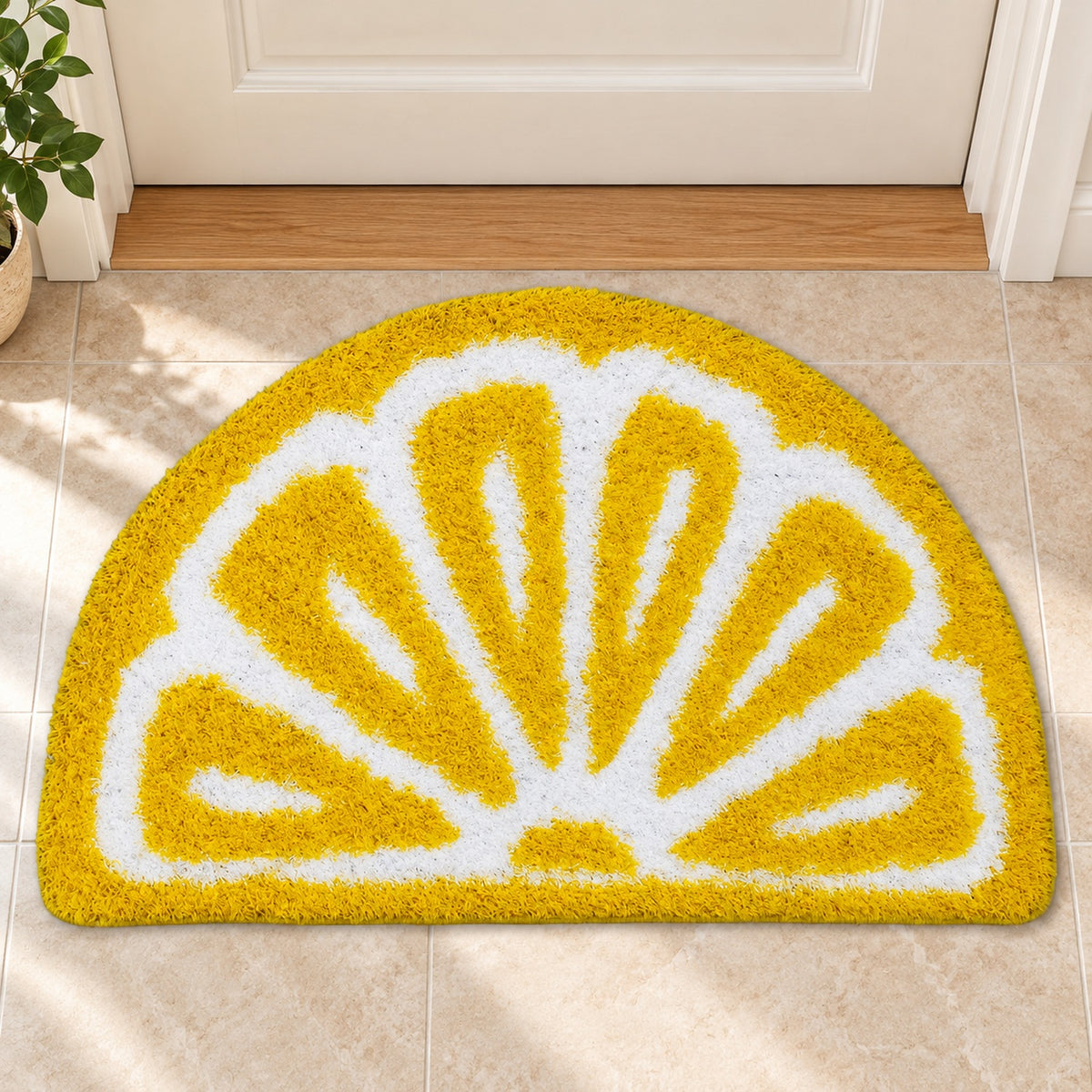 Lemon Rays Door Mat