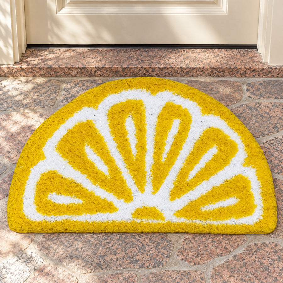 Lemon Rays Door Mat
