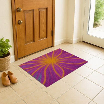 Feblilac Butterfly Pattern PVC Coil Door Mat