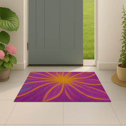 Feblilac Butterfly Pattern PVC Coil Door Mat