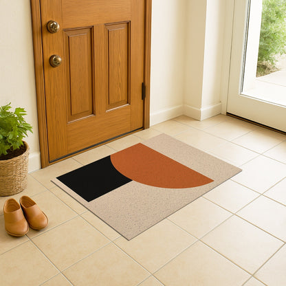 Feblilac Modern Minimal Geometry PVC Coil Door Mat