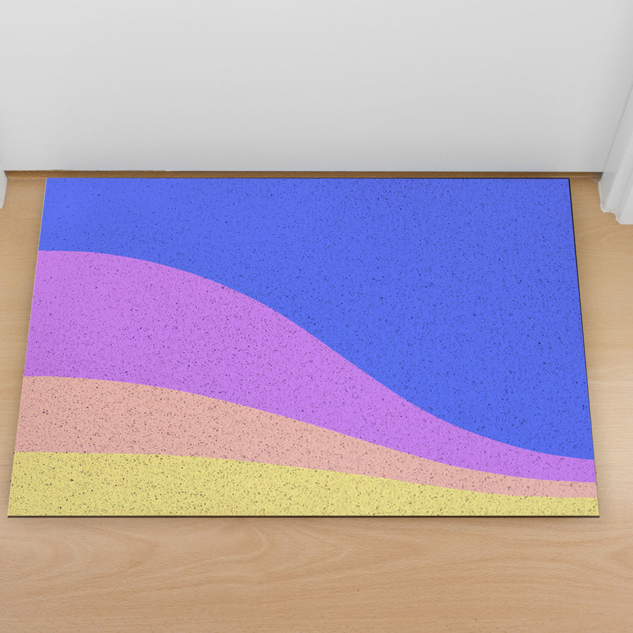 Feblilac Blue Purple Mountain PVC Coil Door Mat - view 3