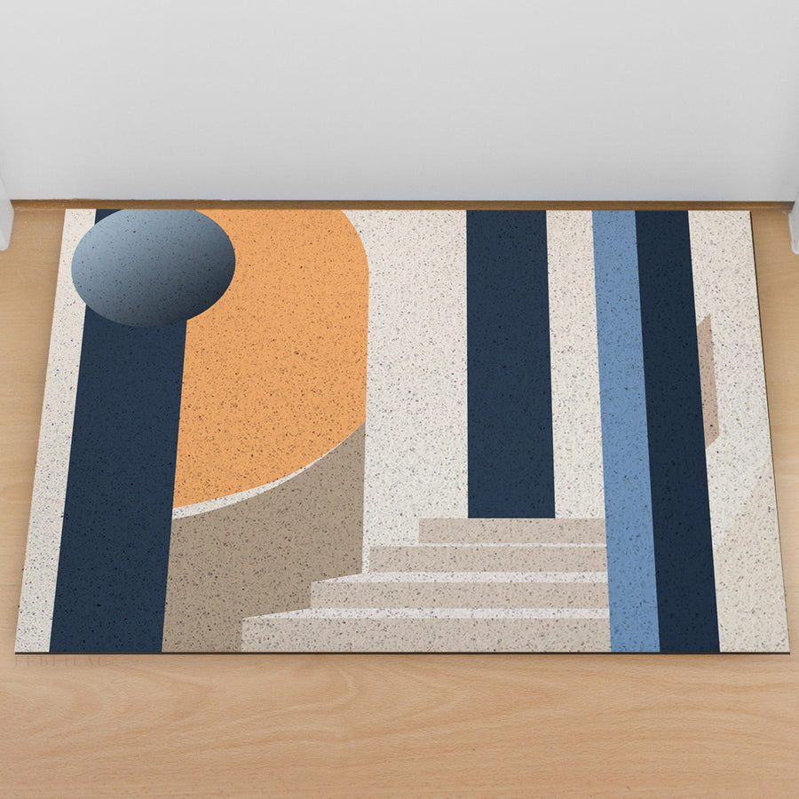 Feblilac Modern Simple Staircase PVC Coil Door Mat - view 3