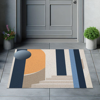 Feblilac Modern Simple Staircase PVC Coil Door Mat