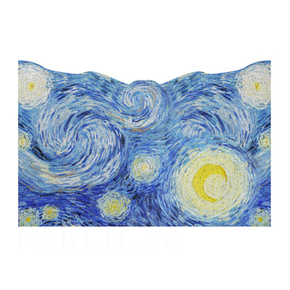 Feblilac Van Gogh Irregular Starry Sky PVC Coil Door Mat