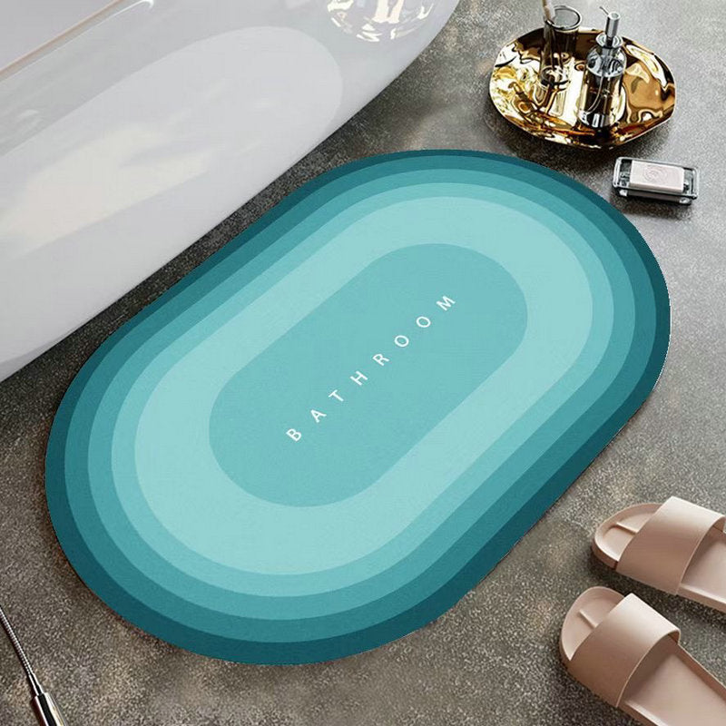 Super Absorbent Floor Mat for Bathroom, Anti Slip Bath Rug, Diatomaceous Earth Mat