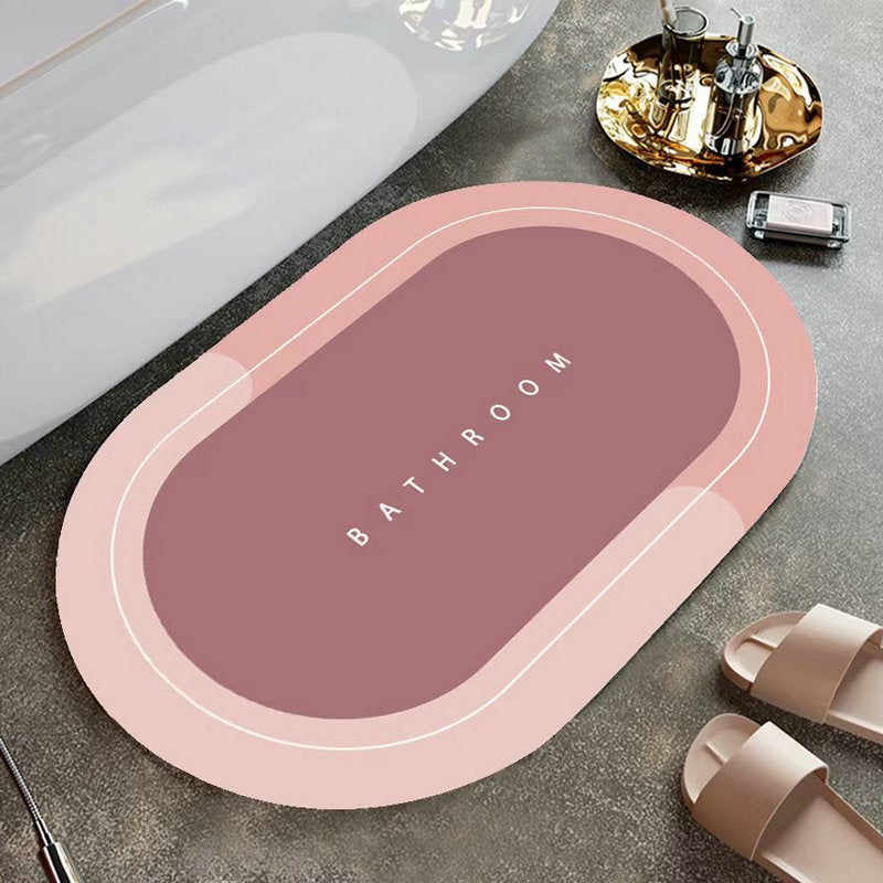 Super Absorbent Floor Mat for Bathroom, Anti Slip Bath Rug, Diatomaceous Earth Mat - view 9
