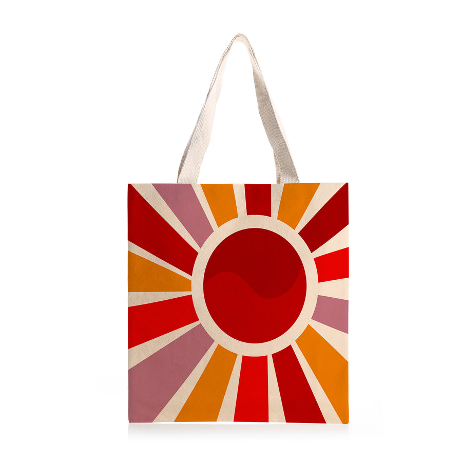 Feblilac Sun Rays Shining Canvas Tote Bag - view 2
