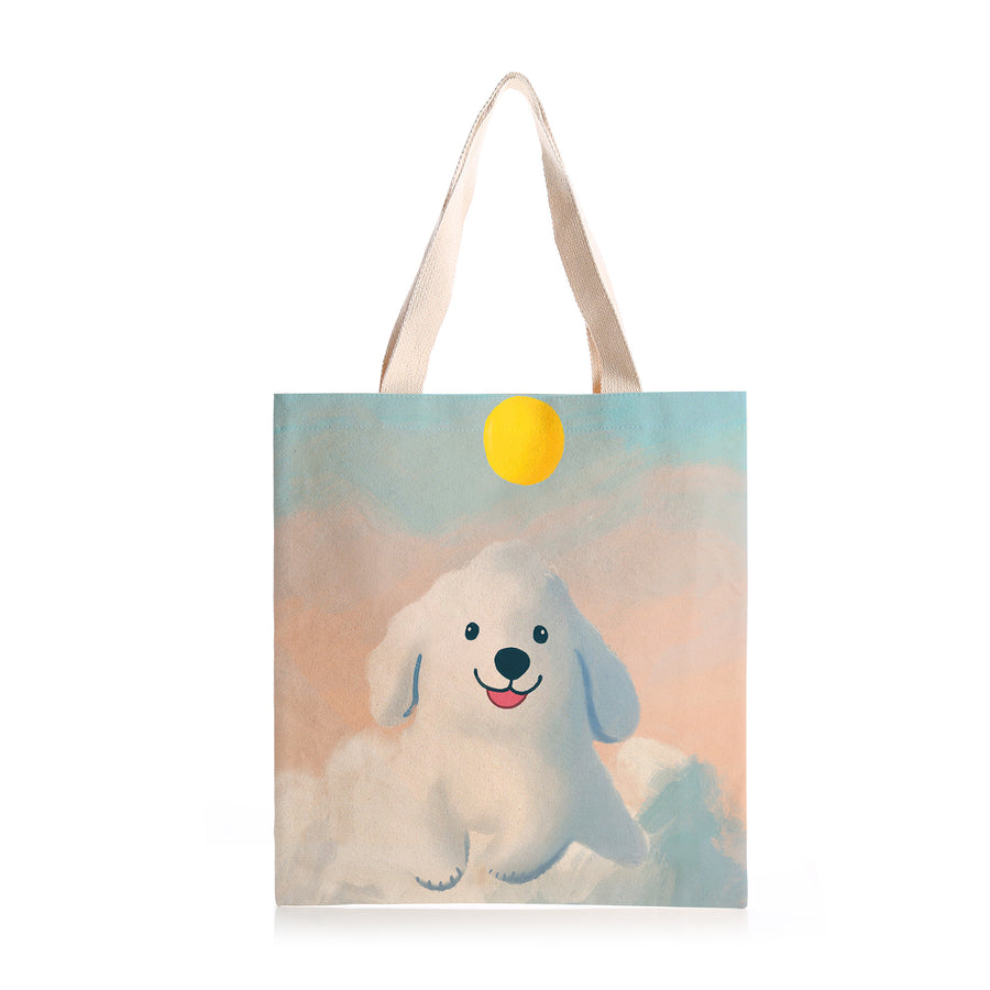 Feblilac Cloud Dog Canvas Tote Bag - view 2