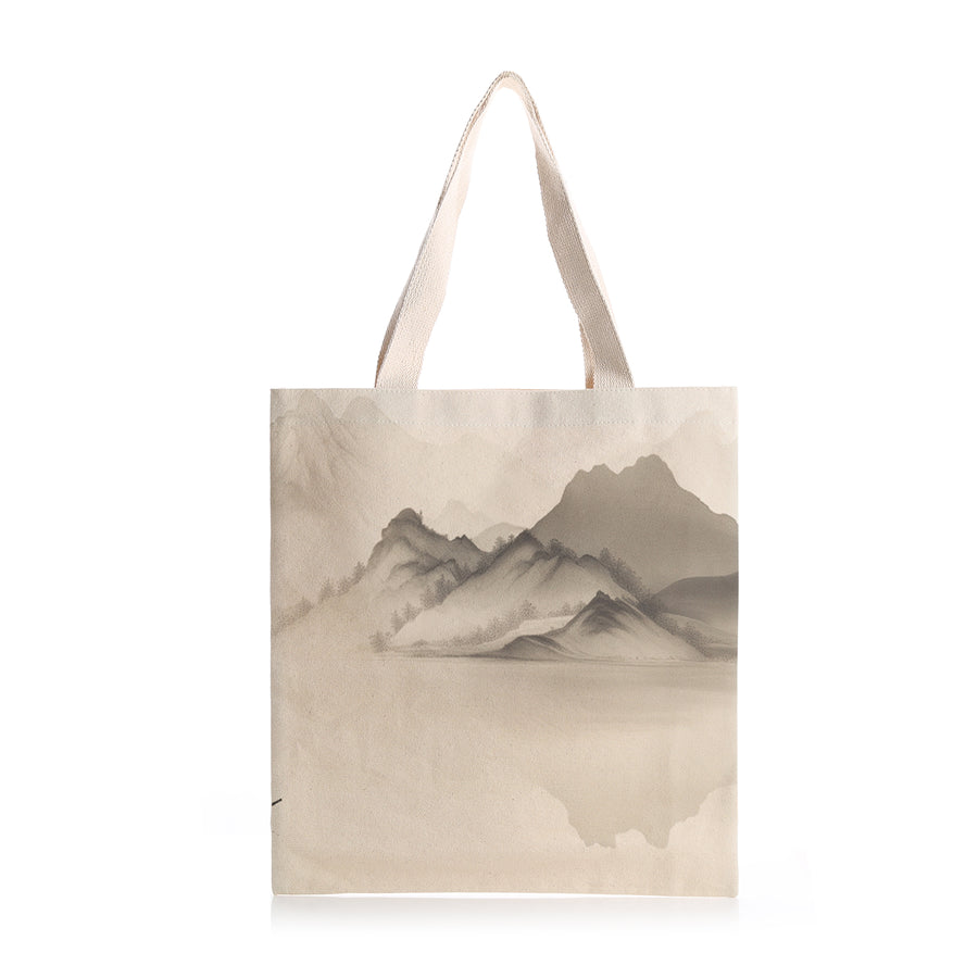 Feblilac Boat Landscape Canvas Tote Bag - view 2