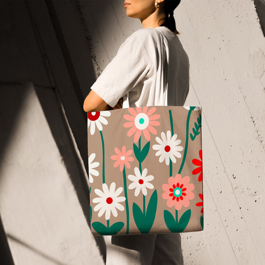 Feblilac Irregular Garden Canvas Tote Bag