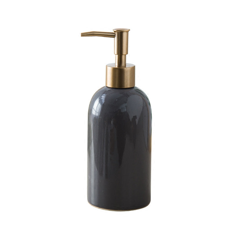 Ceramic Soap Dispenser, Solid Color Bottle for Kitchen Bathroom