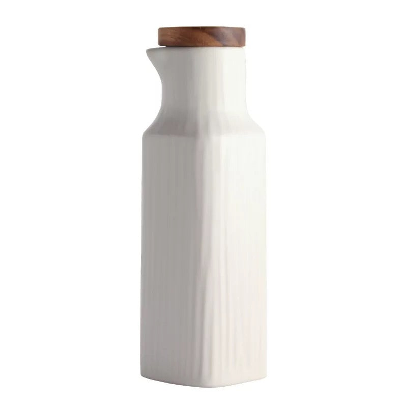 Ceramic Bottle for Kitchen, Oil Sauce Vinegar Dispenser