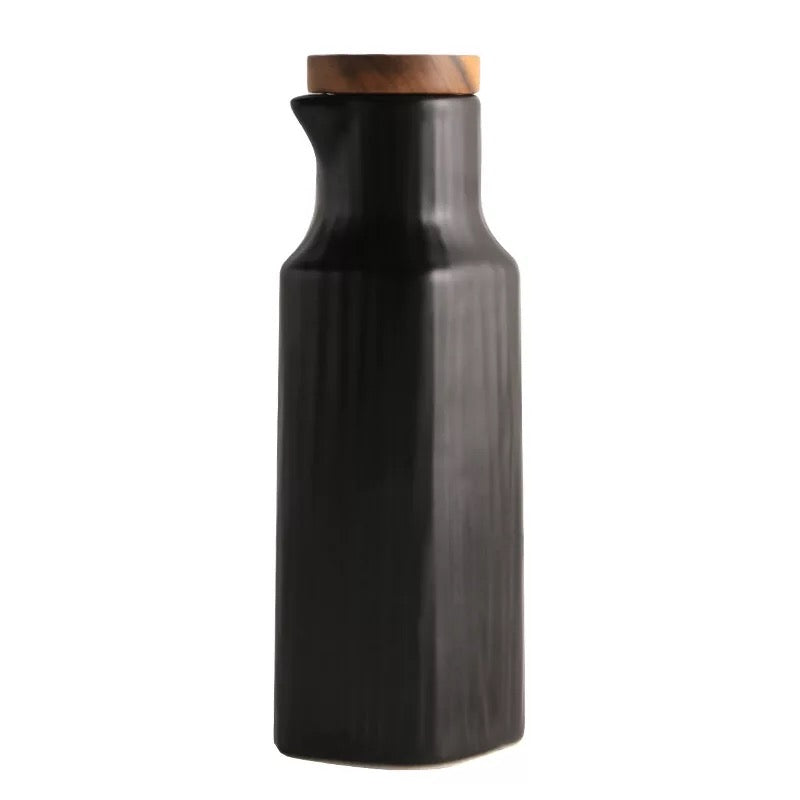 Ceramic Bottle for Kitchen, Oil Sauce Vinegar Dispenser