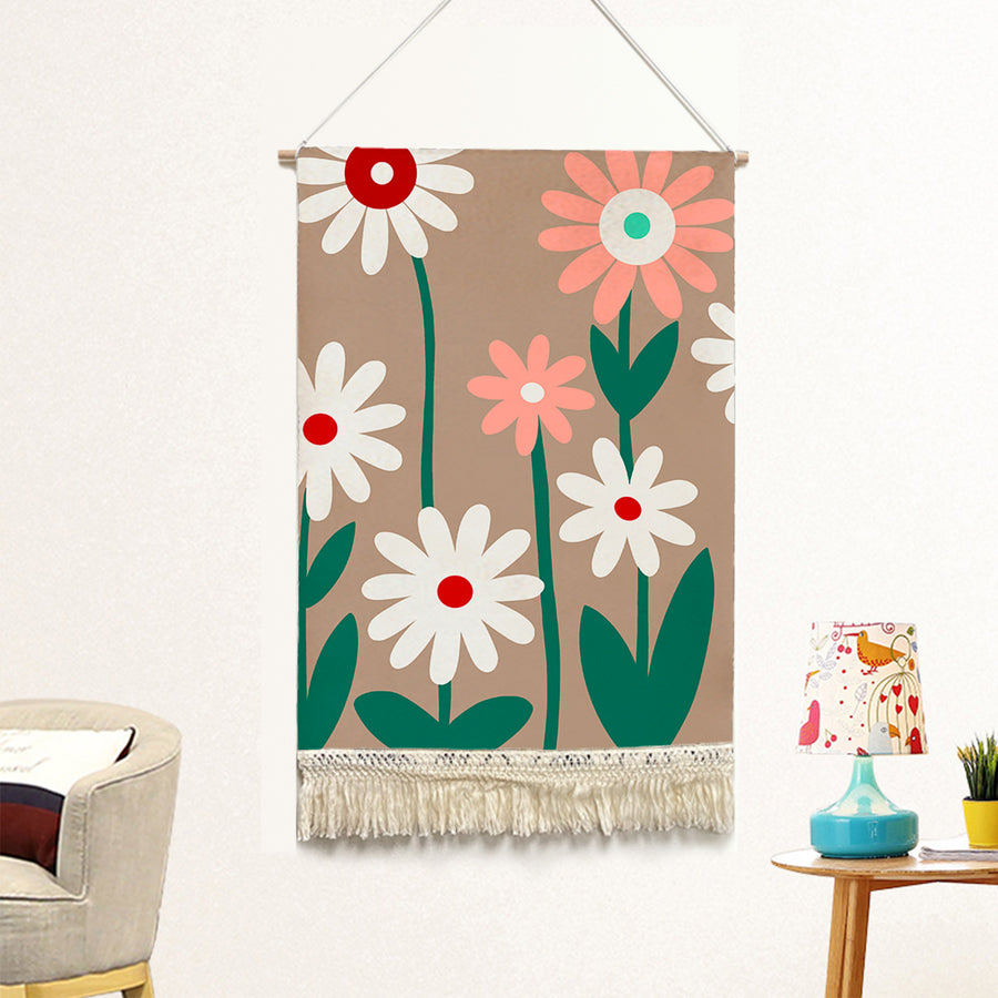 Feblilac Irregular Garden Handmade Macrame Hanging Wall Decor Art