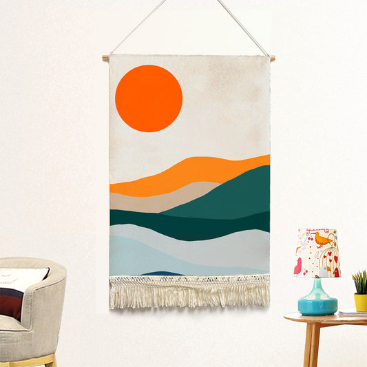 Feblilac Blue Mountains Handmade Macrame Hanging Wall Decor Art