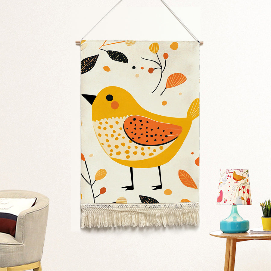 Feblilac Little Sparrow Handmade Macrame Hanging Wall Decor Art - view 2