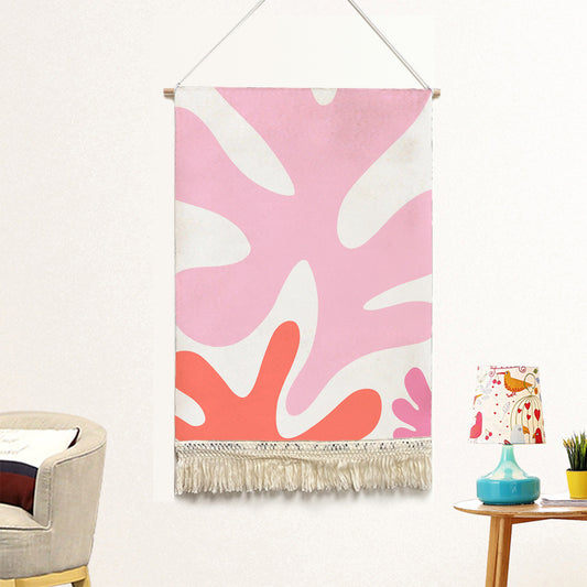 Feblilac Abstract Coral Handmade Macrame Hanging Wall Decor Art