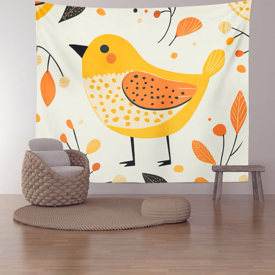 Feblilac Little Sparrow Tapestry Wall Decor