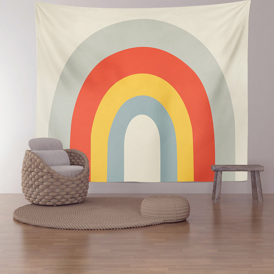 Feblilac Super Big Rainbow Tapestry Wall Decor