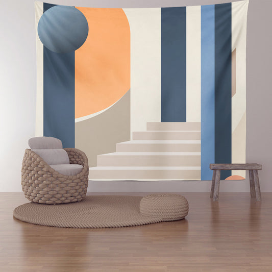 Feblilac Modern Simple Staircase Tapestry Wall Decor