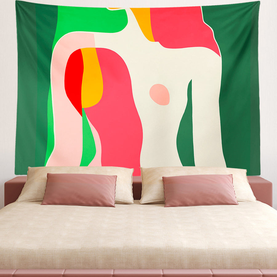 Feblilac Modern Abstract Woman Tapestry Wall Decor - view 2