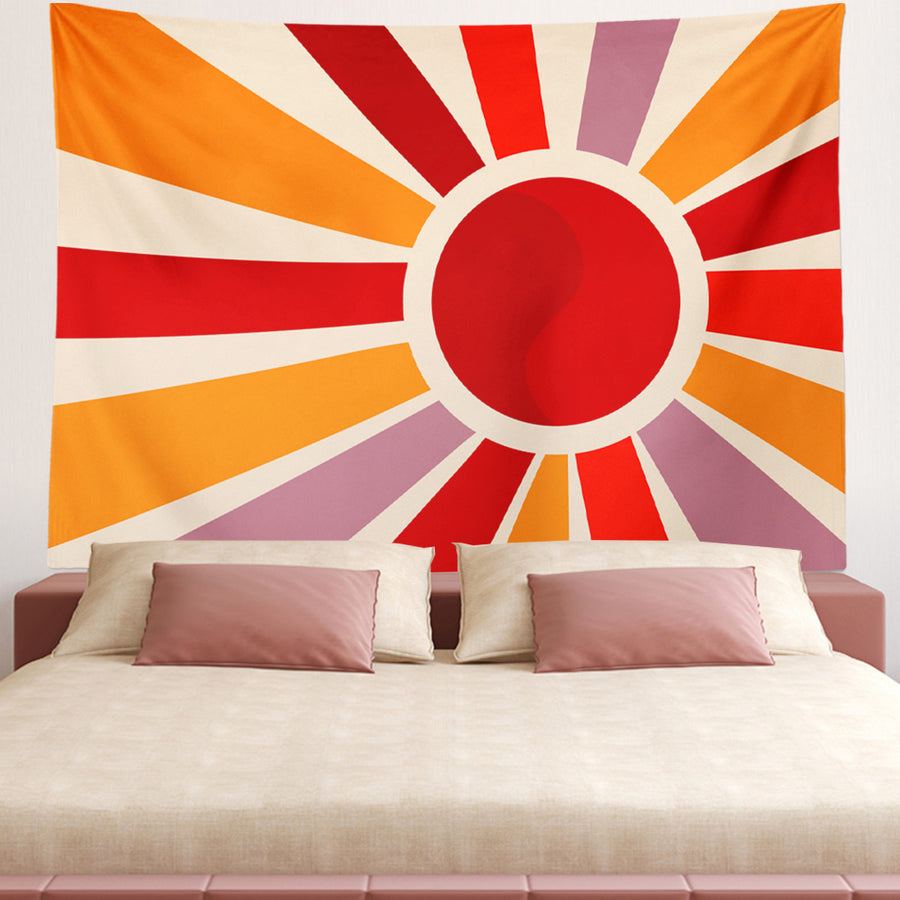 Feblilac Sun Rays Shining Tapestry Wall Decor - view 2