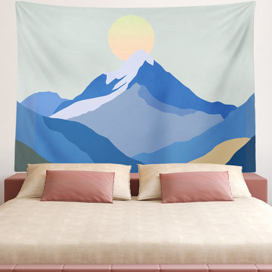 Feblilac the Snow Mountain of Sunrise Tapestry Wall Decor - view 2