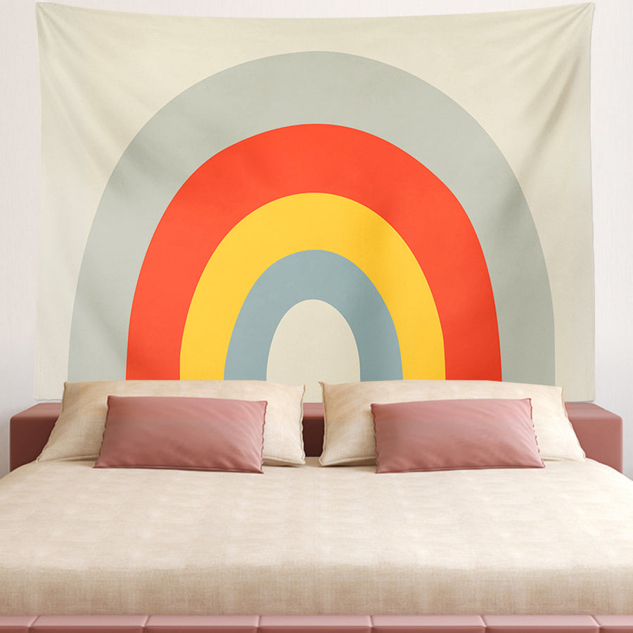Feblilac Super Big Rainbow Tapestry Wall Decor - view 2