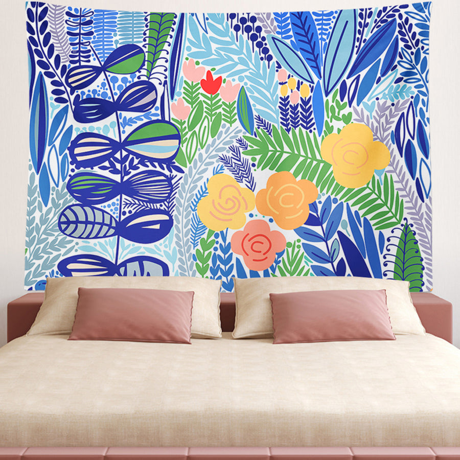 Feblilac Tropical Leaves Tapestry Wall Decor - view 2