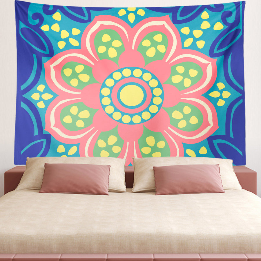 Feblilac Bohemian Lotus Tapestry Wall Decor - view 2