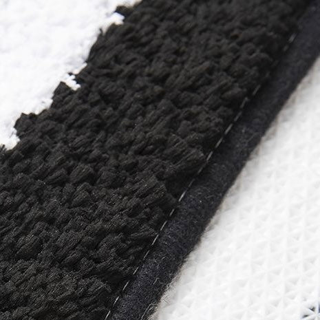 Feblilac Black 8 Ball Round Tufted Bath Mat