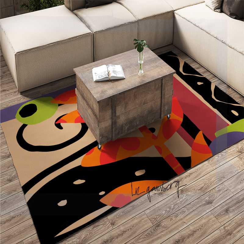 Feblilac Layered Vines Handmade Tufted Acrylic Livingroom Carpet Area Rug by Liz Gamberg Studio from US