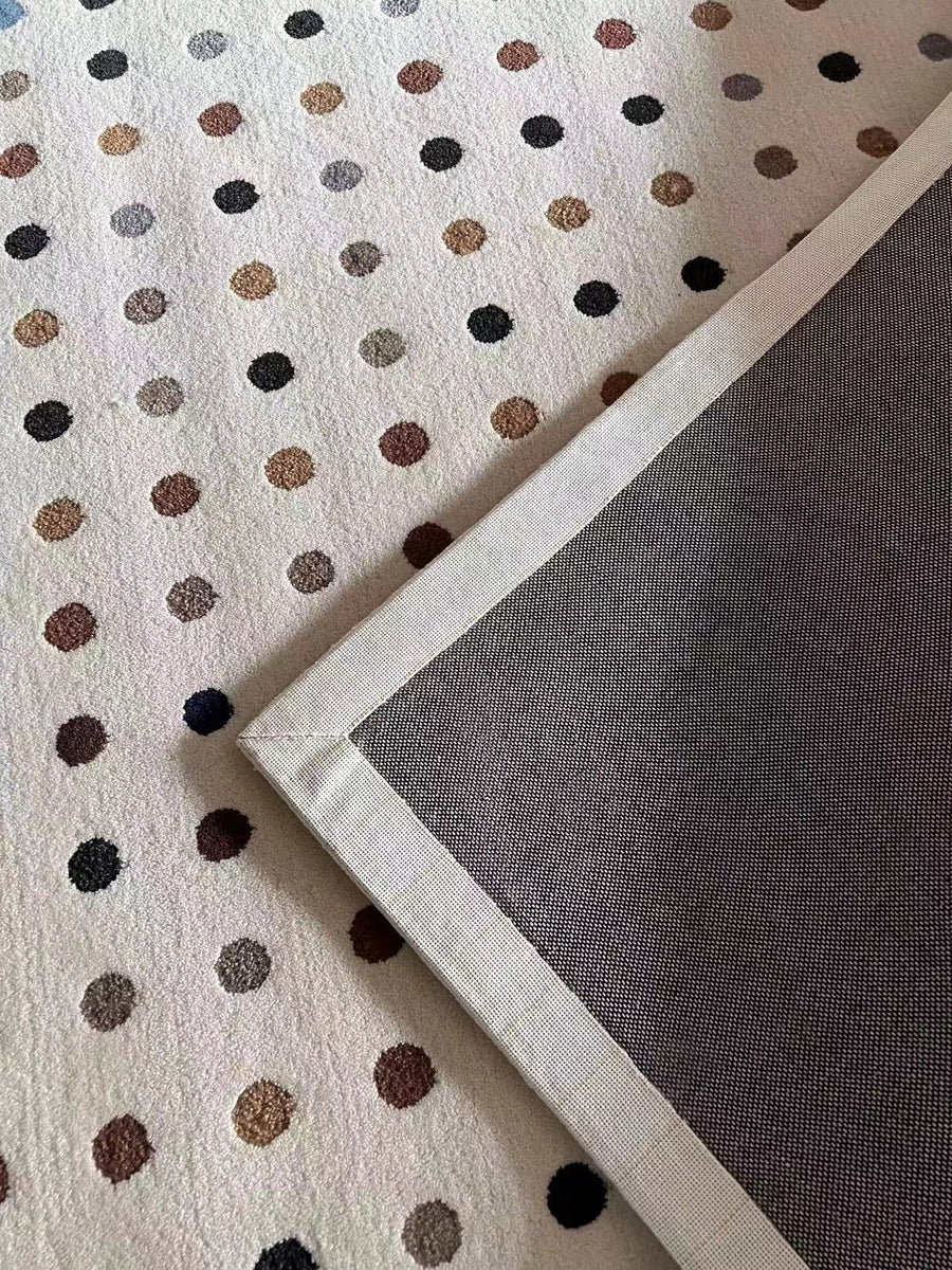 Feblilac Colorful Dots Art Carpet for Living Room - view 4
