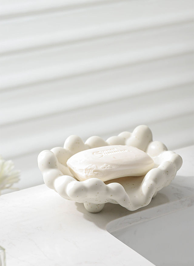 Feblilac Cloud Soap Box for Bathroom