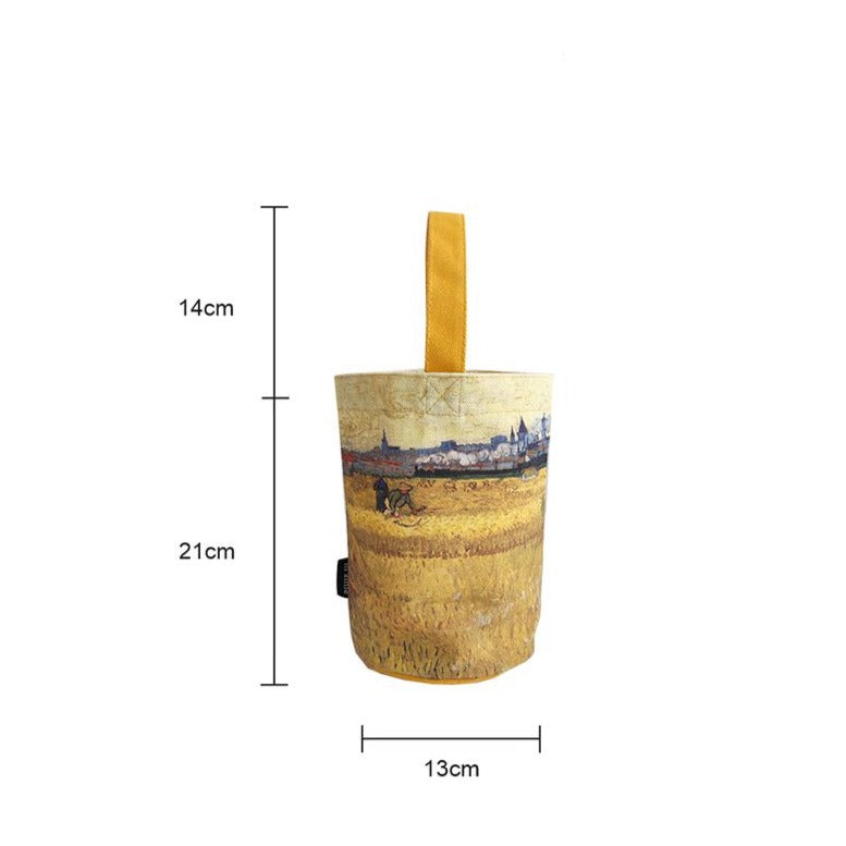 Van Gogh Tote Bag, Small Canvas Bag for Water Bottle - view 4