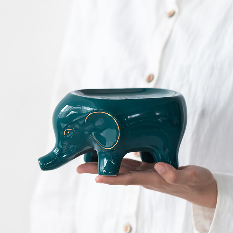 Feblilac Elephant Soap Box for Bathroom