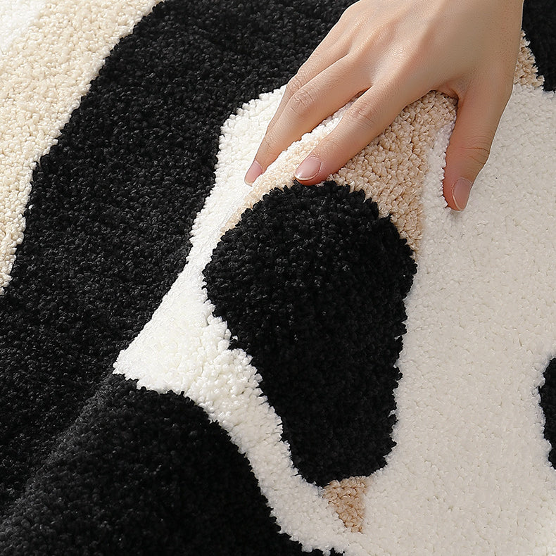 Feblilac Cartoon Animals Panda Tufted Bath Mat